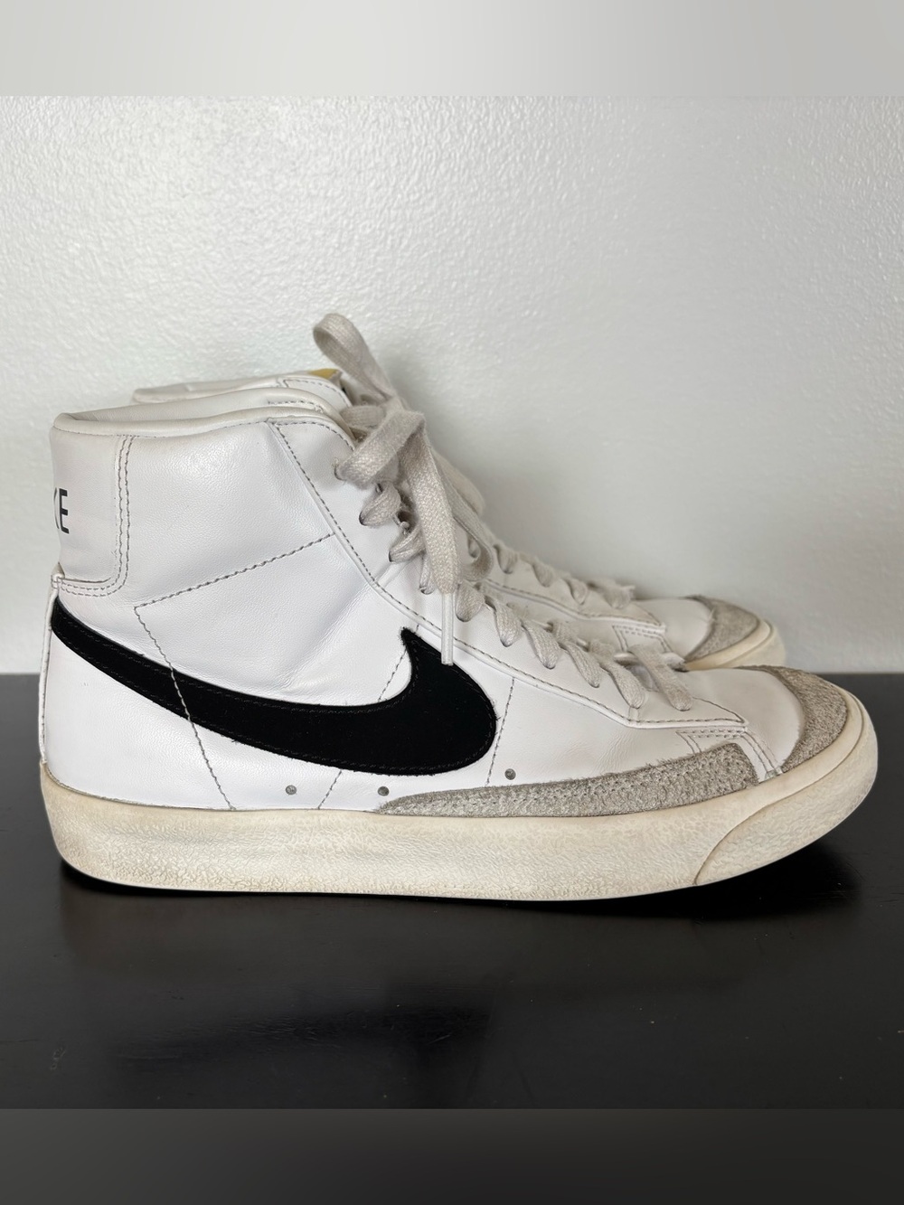 Nike Blazer Mid 77 Vintage White Black CZ1055-100 Womens Size 7.5 Sneakers Shoes - Picture 4 of 14